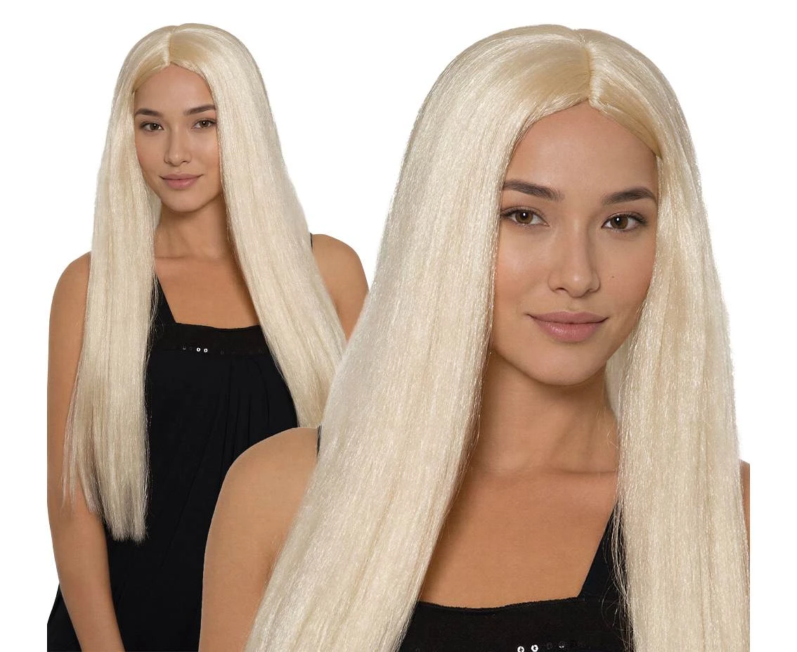 Peruka długa, blond