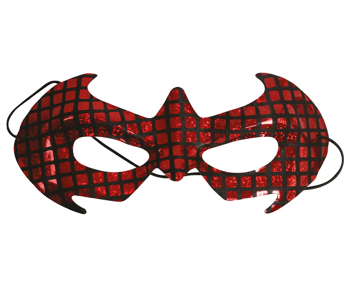 Maska czerwony superhero, nietoperz