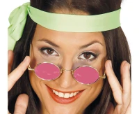 Okulary Hippie, różowe