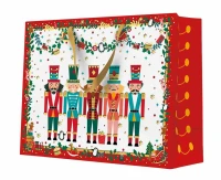 Torebka prezentowa Dziadek do Orzechów, 33,5x26,5x13 cm, 20 szt.