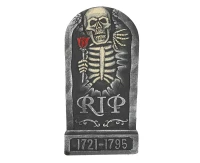 Nagrobek „RIP 1721–1795”, 32×65 cm
