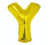 Balon foliowy "Litera Y", złota, 35 cm KK