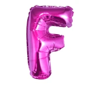 Balon foliowy "Litera F", różowa, 35 cm KK