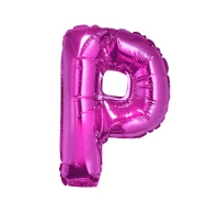 Balon foliowy "Litera P", różowa, 35 cm KK