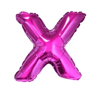 Balon foliowy "Litera X", różowa, 35 cm KK