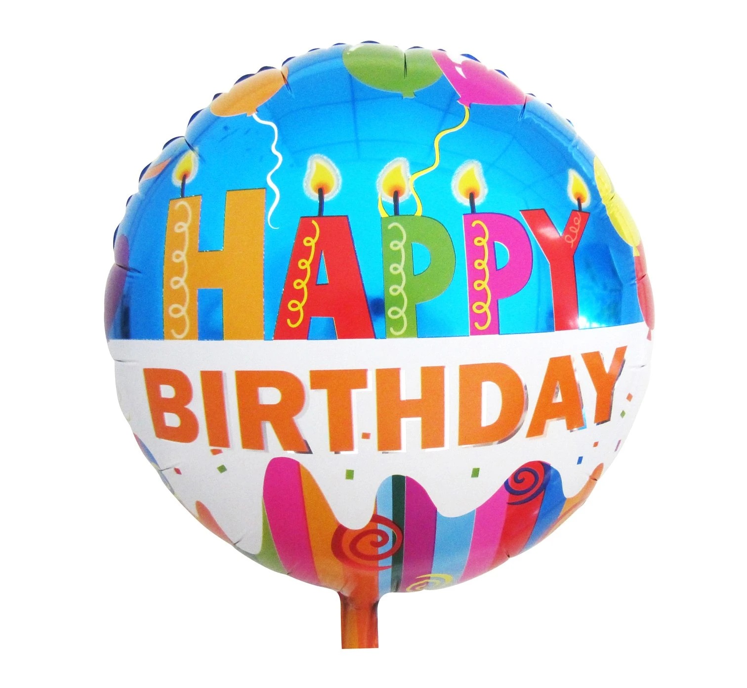 Balon foliowy "Happy Birthday (świeczki)", 18" KK