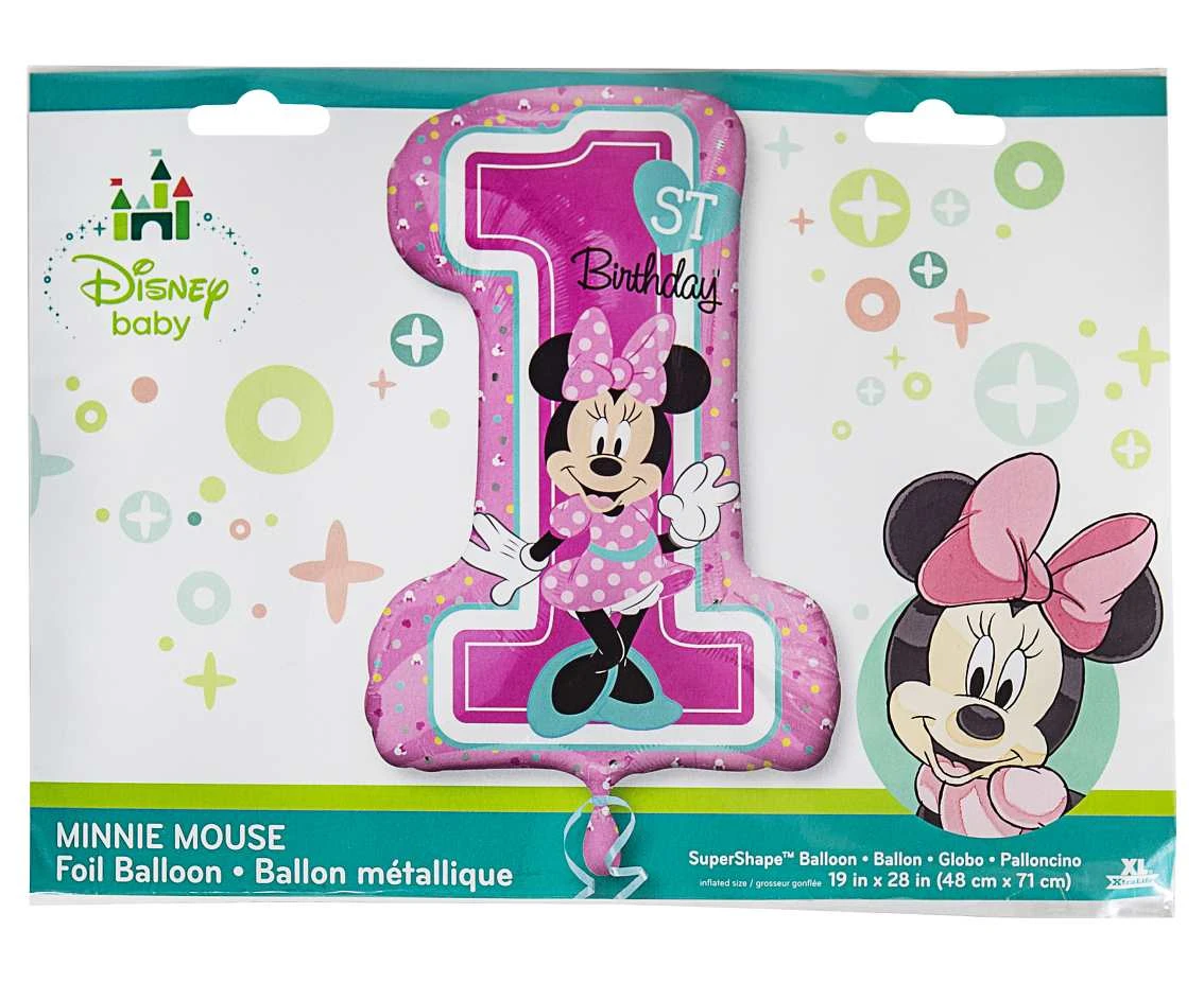 Balon foliowy 36" SHP - "Minnie Mouse 1st Birthday " KK