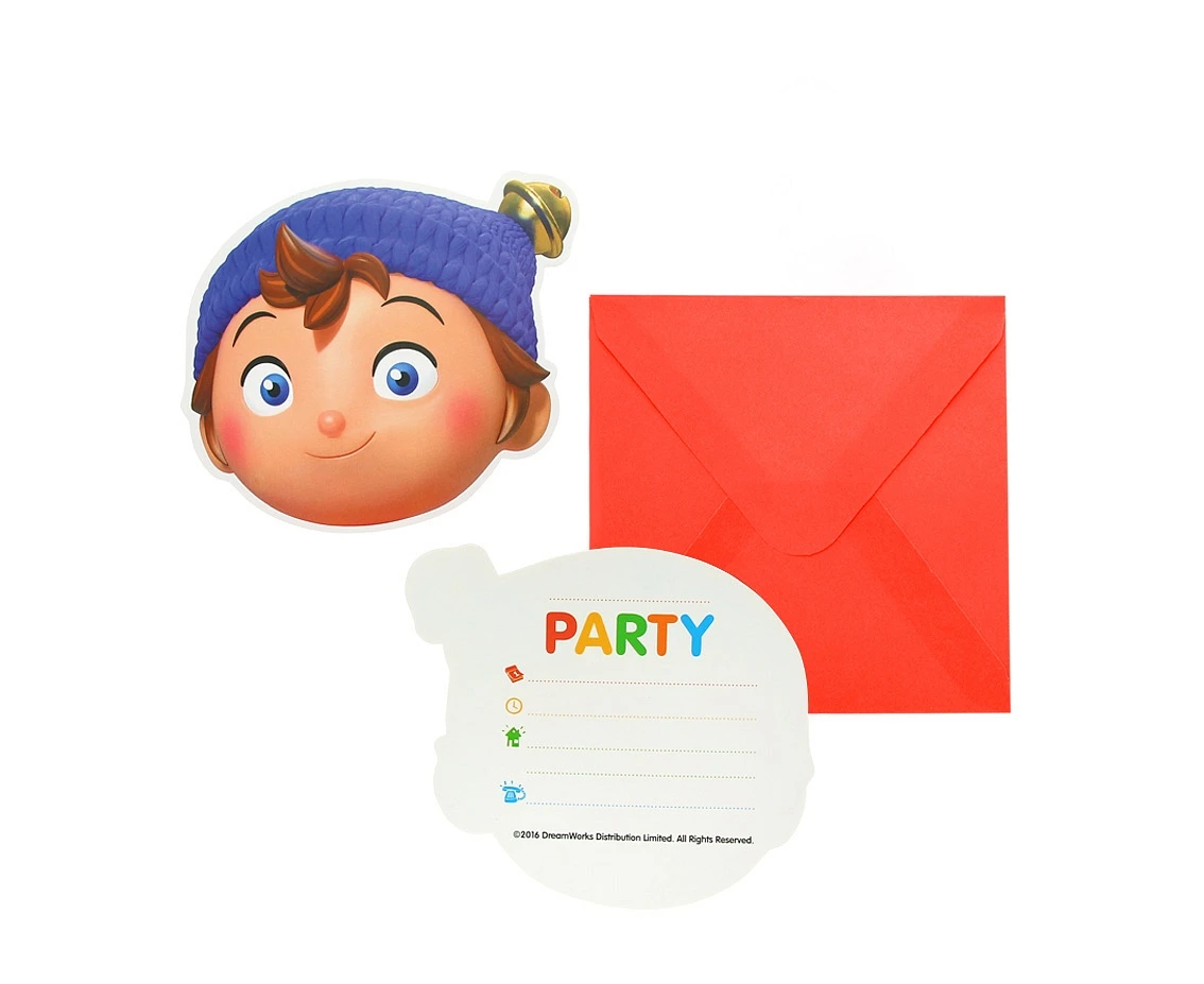 Zaproszenia z kopertą "Noddy In Toyland" 6 szt. KK
