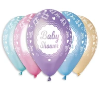 Balony Gemar 12", gms100, p482 premium baby shower, metalik, 5szt.