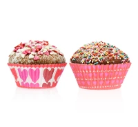 Foremki papierowe do muffinek "Serduszka", 24 szt.