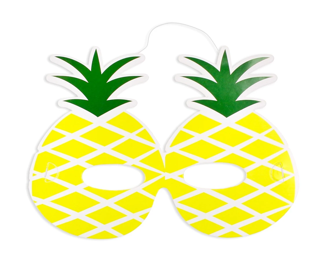 Maski papierowe "Słodki Ananas", 6 szt. KK