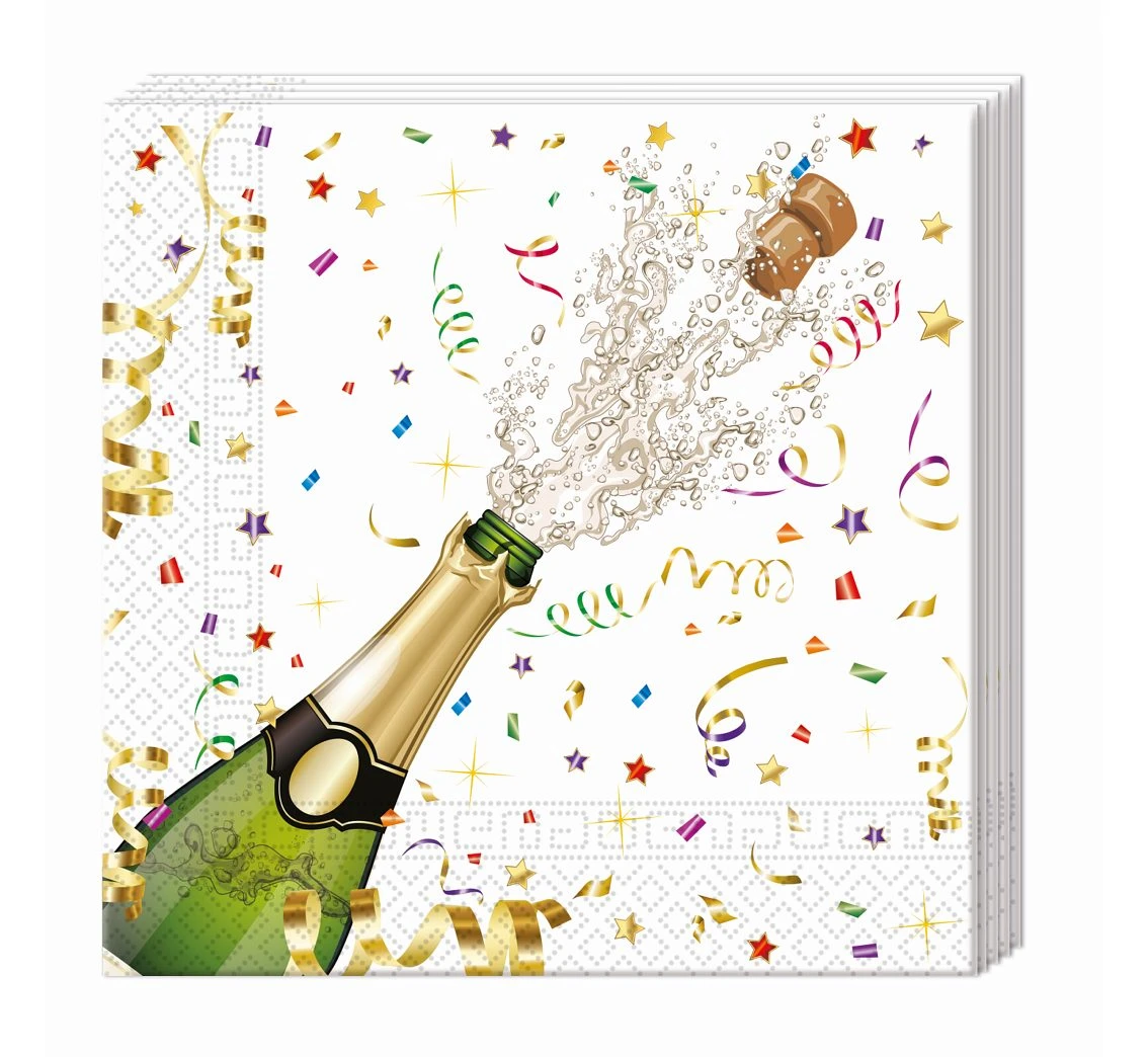 Serwetki papierowe SPARKLING CELEBRATION, rozm. 33 x 33 cm, 20 szt.