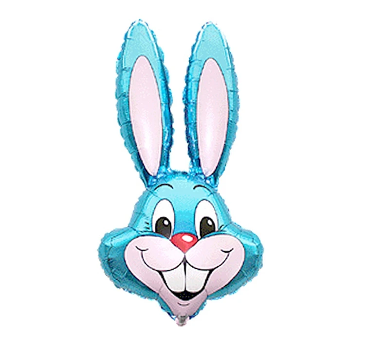 Balon foliowy 14" FX - Rabbit - Królik (niebieski), niepakowany