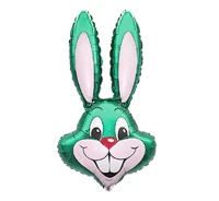 Balon foliowy 14" FX - Rabbit - Królik (zielony), niepakowany