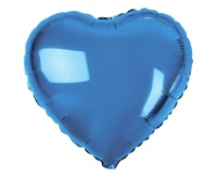 Balon foliowy "Serce", niebieskie, 18" KK