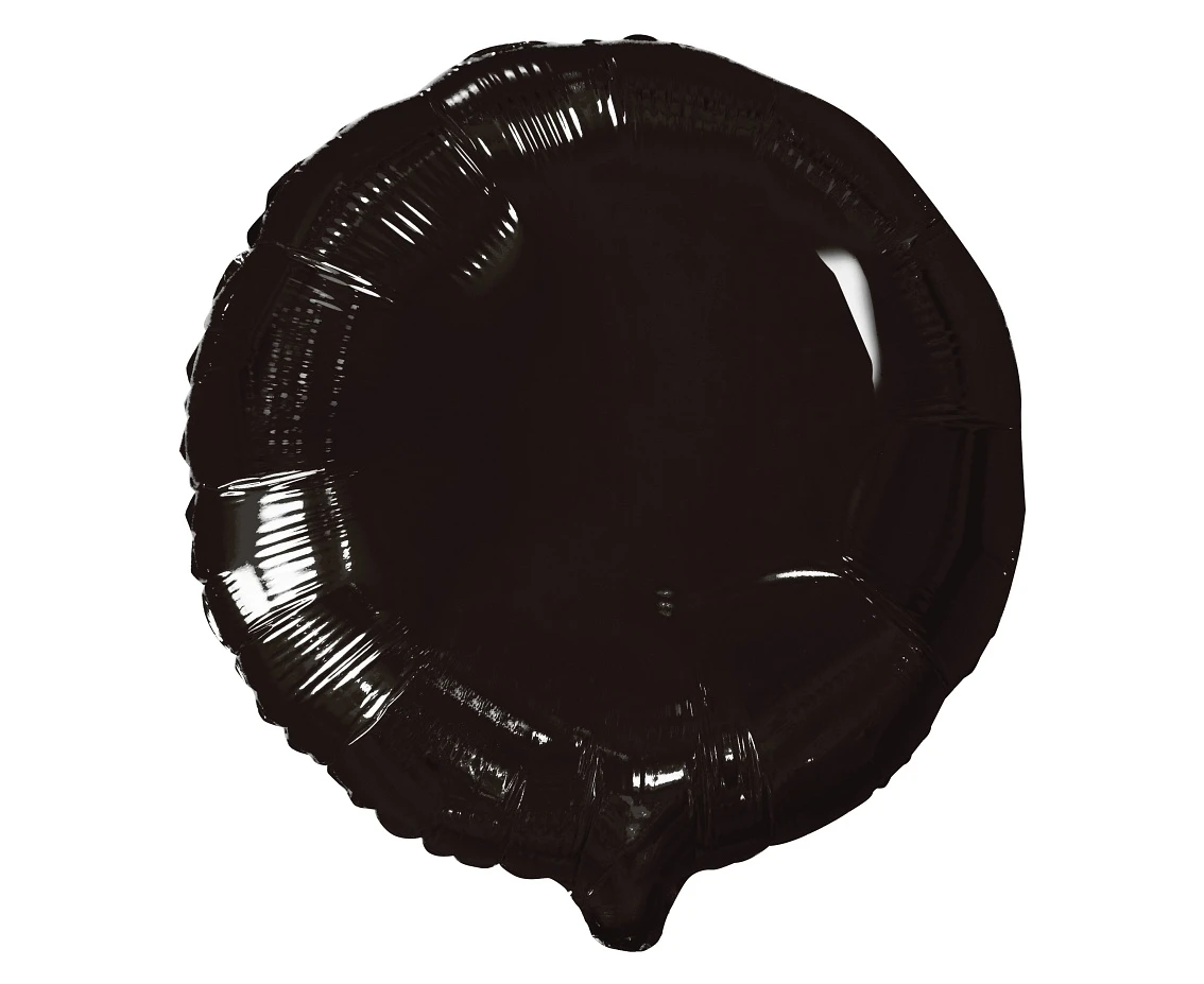 Balon foliowy "Okrągły", czarny, 18" KK