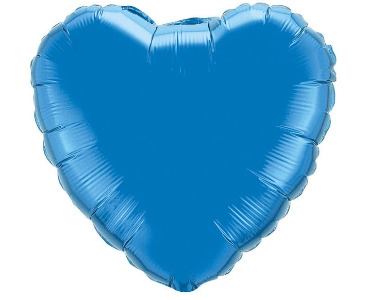 Balon foliowy 18" FX - Serce (niebieskie), niepakowany
