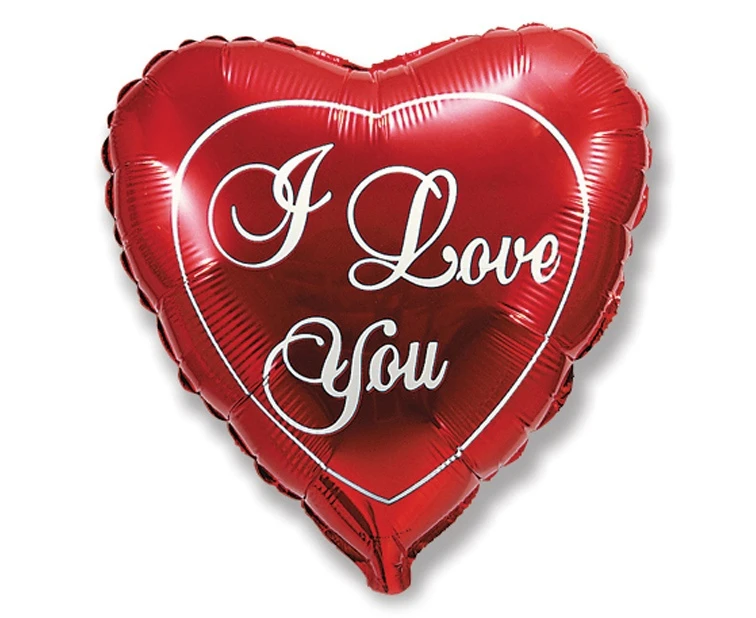 Balon foliowy 18" FX - I Love You - red, niepakowany