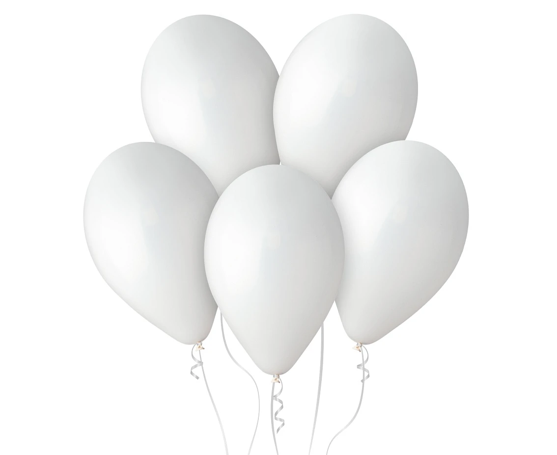 Balony Gemar 13", pastel białe, 50szt.
