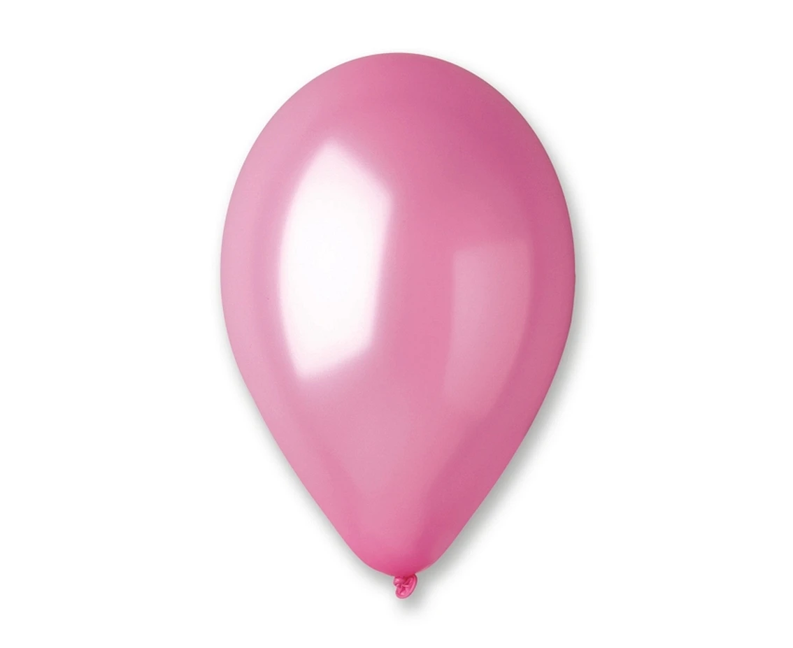 Balony Gemar 13", metalik różowe, 50szt.