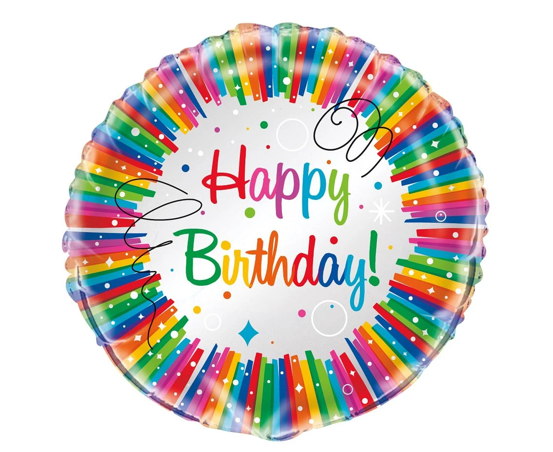 Balon foliowy 18" UQ "Happy Birthday"