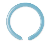 Balony Gemar, rurki włoskie baby blue macaron, 100szt.