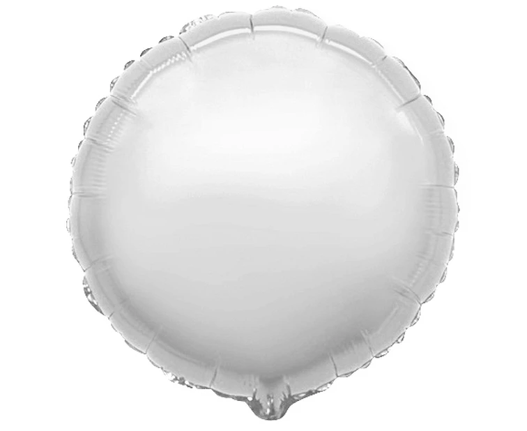 Balon foliowy 18" FX - Okrągły (srebrny), niepakowany