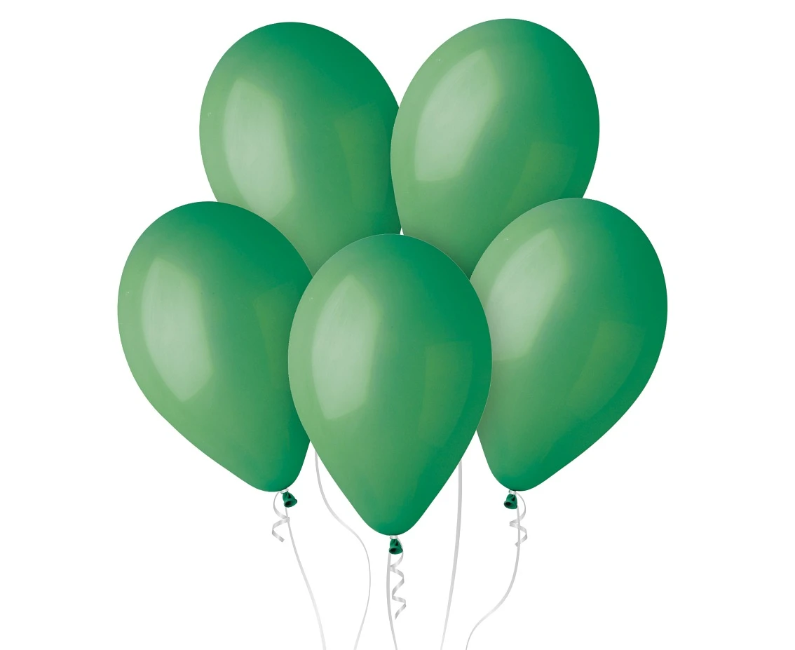 Balony Gemar 13", pastel ciemnozielone, 50szt.