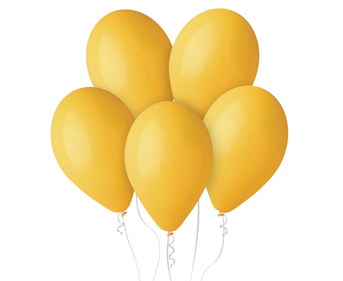 Balony Gemar 13", pastel ciemnożółte, 50szt.