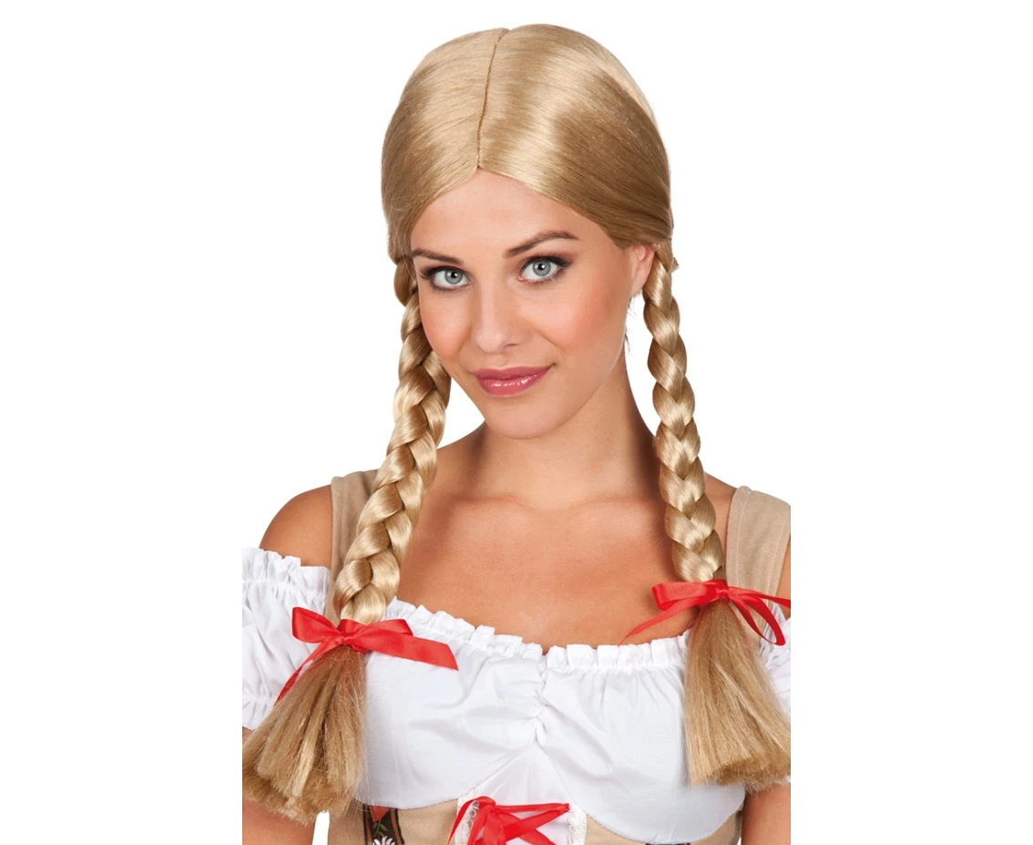 Peruka HEIDI, blond warkocze