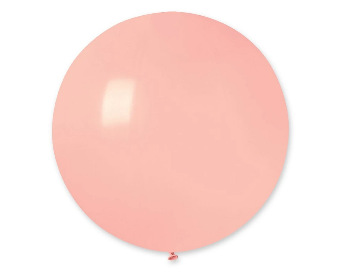 Balony Gemar, pastel kula 0.75m baby pink macaron, 1szt.