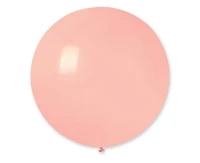 Balony Gemar, pastel kula 0.75m baby pink macaron, 1szt.