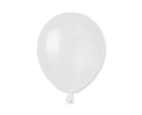 Balony Gemar 5", metalik perłowobiałe, 100szt.