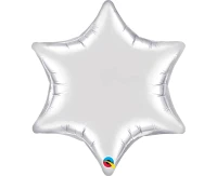 Balon foliowy 22" QL GWIAZDA, srebrna KK