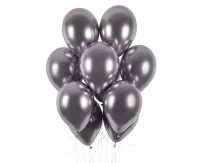 Balony Gemar 13", shiny grafitowe, 50szt.