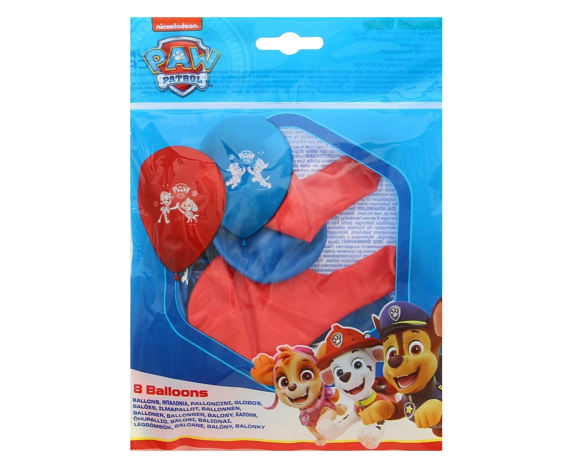 Balon PAW PATROL, 8 szt.