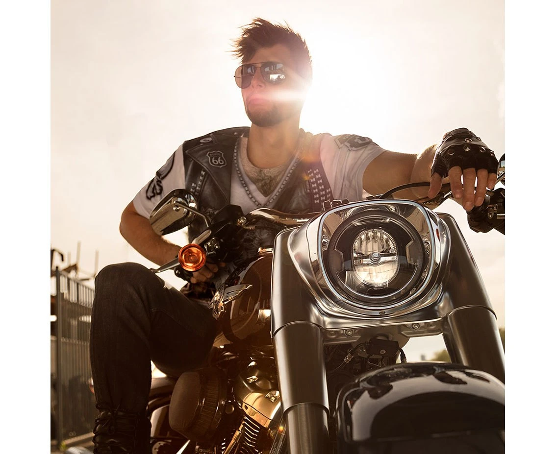 Rękawiczki Biker, motocyklowe, krótkie