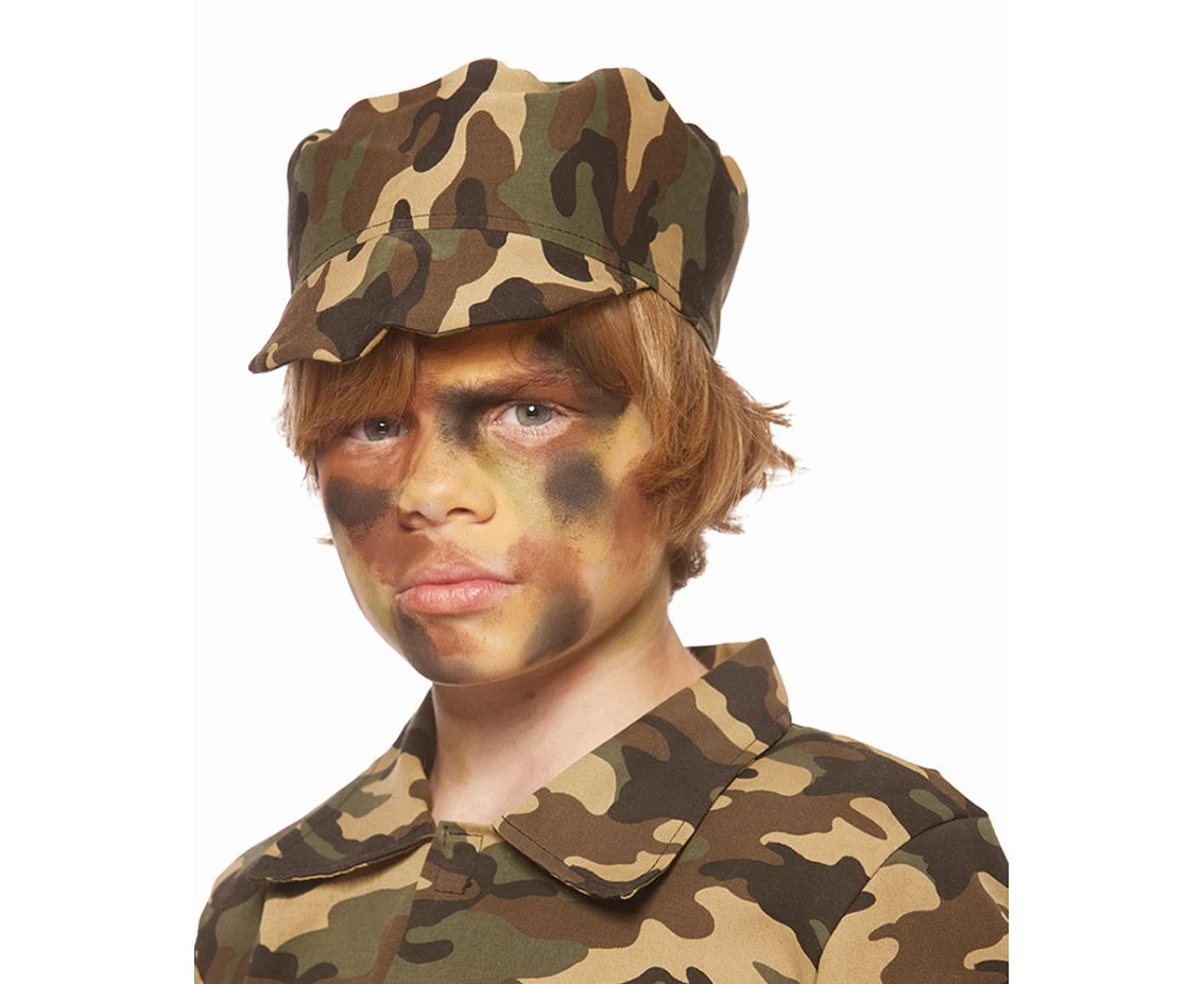 Zestaw farbek do malowania twarzy Armia (chusta, make-up, aplikator) KK