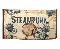 Girlanda, banner Steampunk, rozm. 90 x 150 cm KK