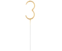 Zimne ognie Cyfra "3", złote