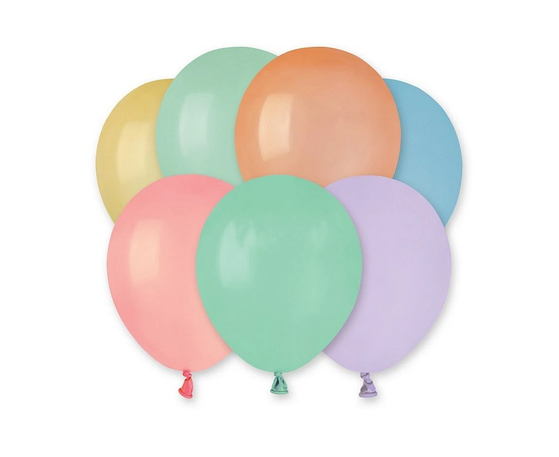 Balony Gemar 5", pastel mix macaron MC, 100szt.