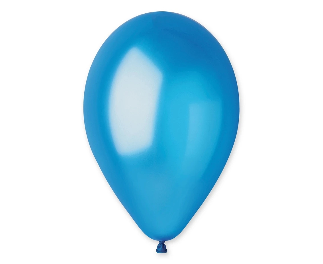 Balony Gemar 13", metalik niebieskie, 50szt. KK