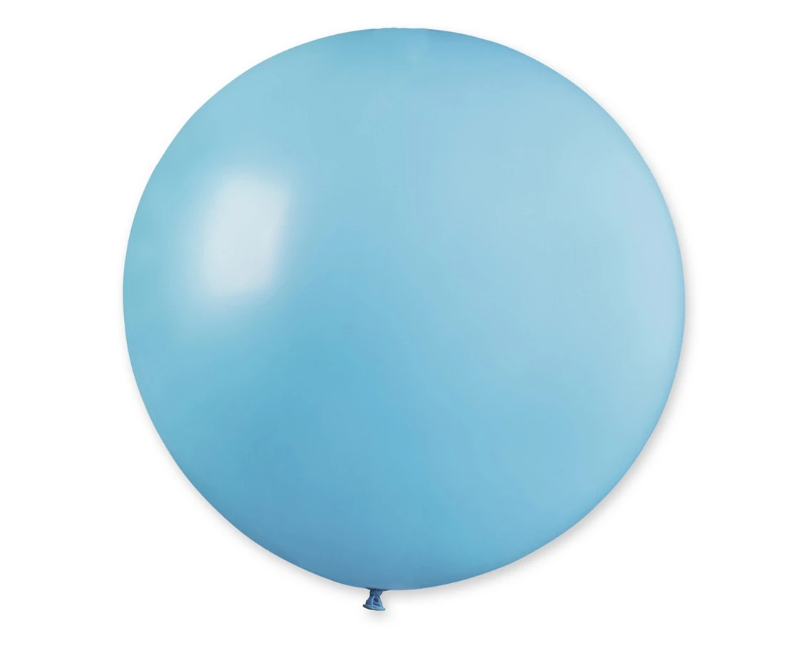 Balony Gemar, pastel kula 0.80m baby blue, 1szt.