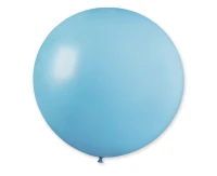 Balony Gemar, pastel kula 0.80m baby blue, 1szt.