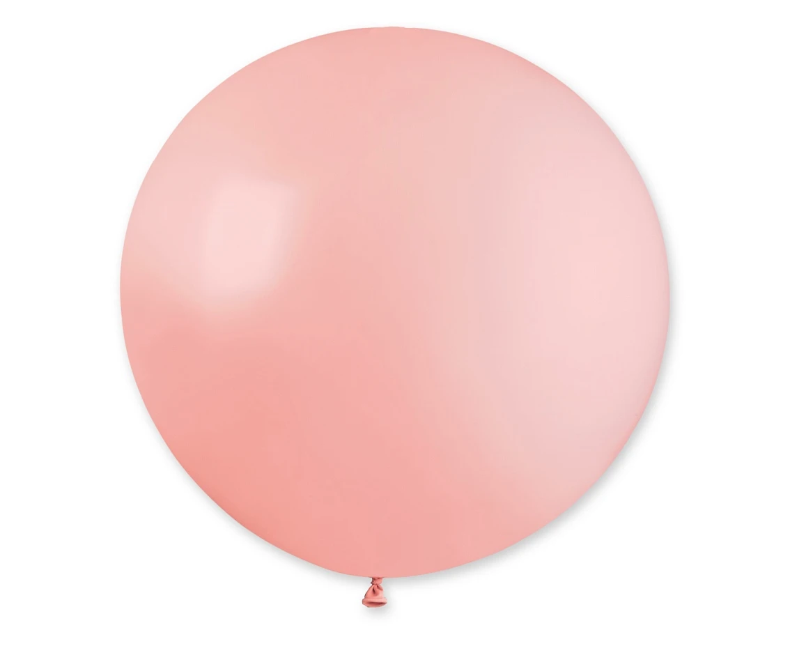 Balony Gemar, pastel kula 0.80m baby pink macaron, 1szt.