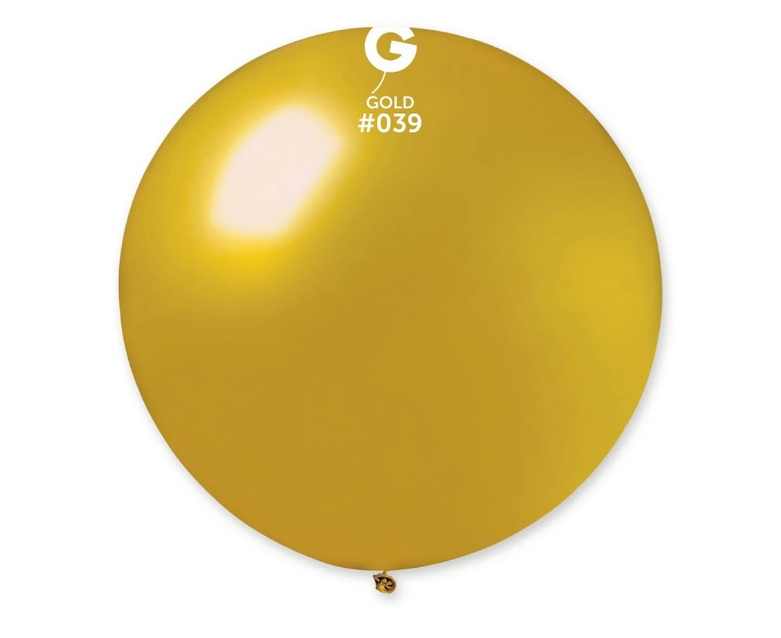 Balony Gemar, kula metalik 0.80m złota, 1szt.