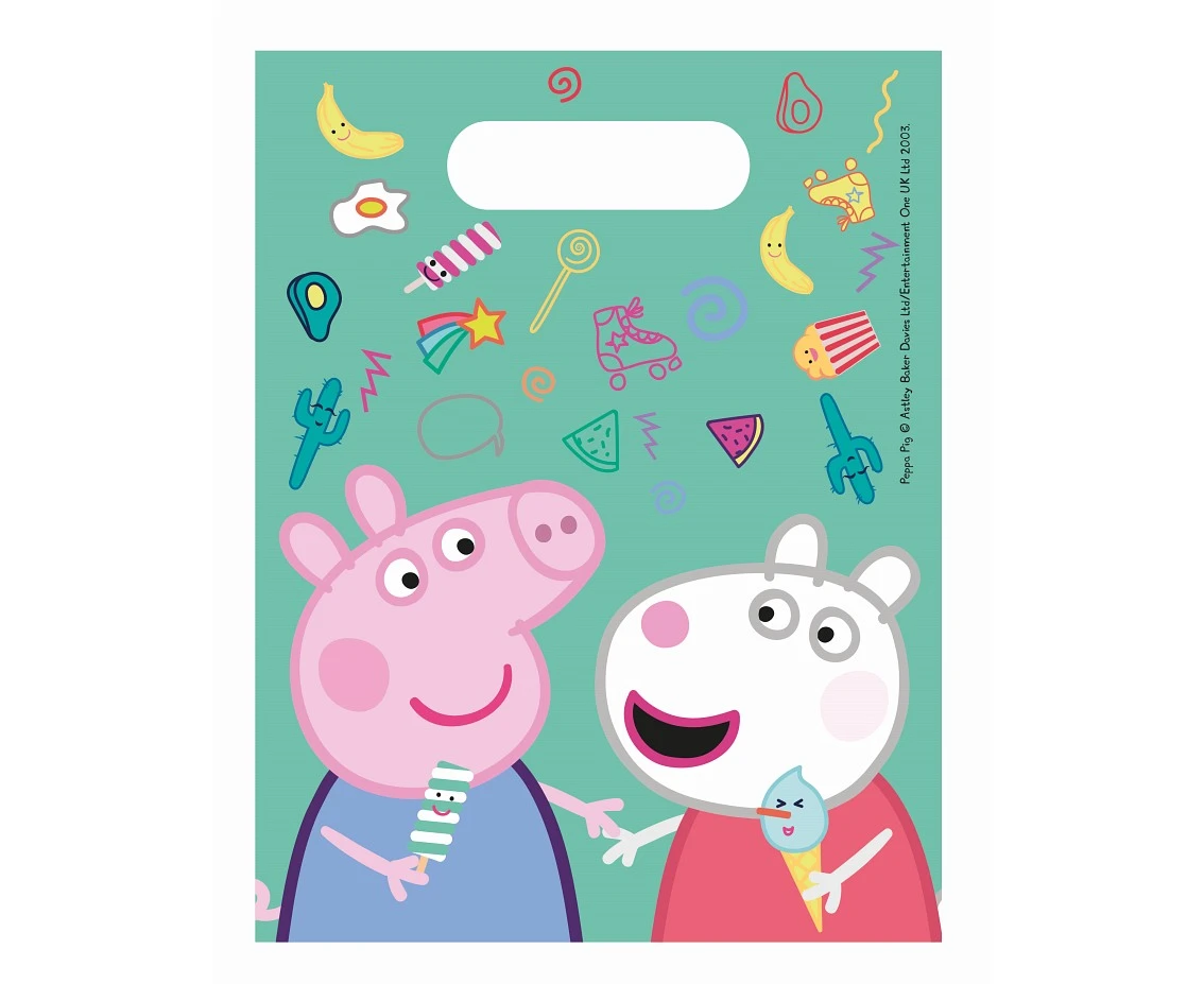 Torebki prezentowe Peppa Pig, 6 szt. KK