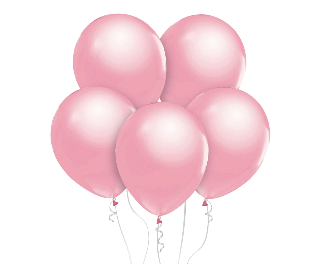 Balony B&C 12", metalik różowe, 50szt.