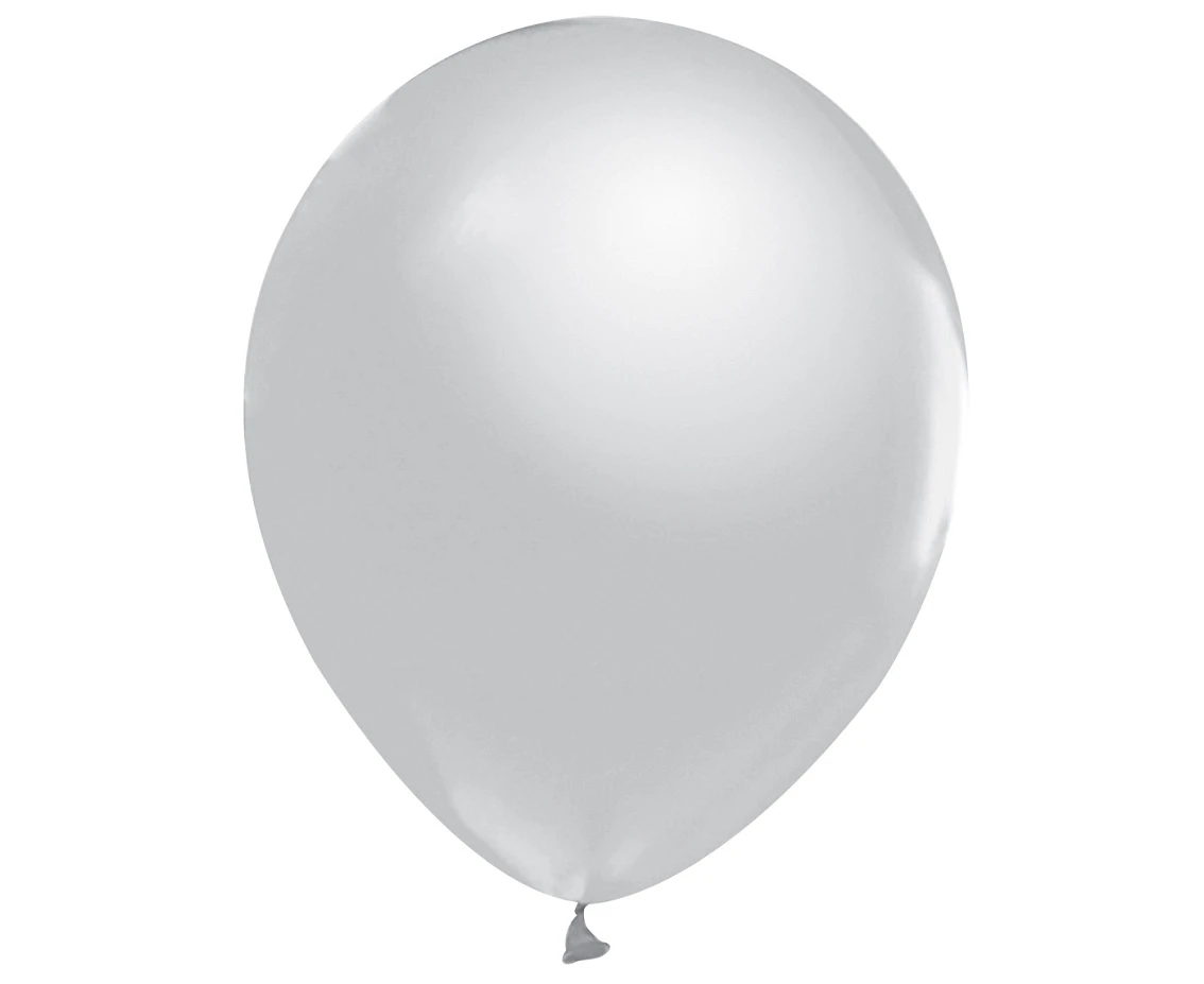 Balony B&C 12", metalik srebrne, 50szt.