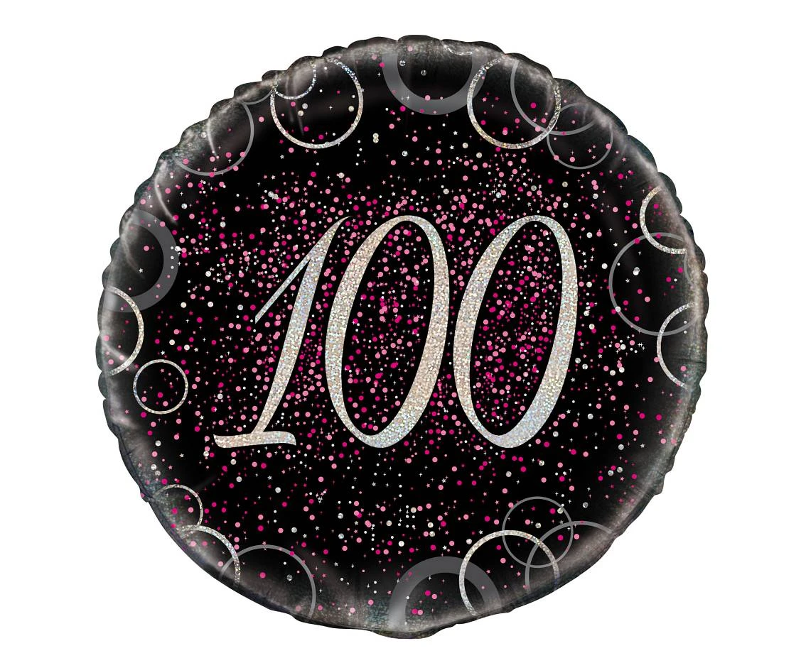 Balon foliowy UQ 18" Prism z nadr. 100, różowy